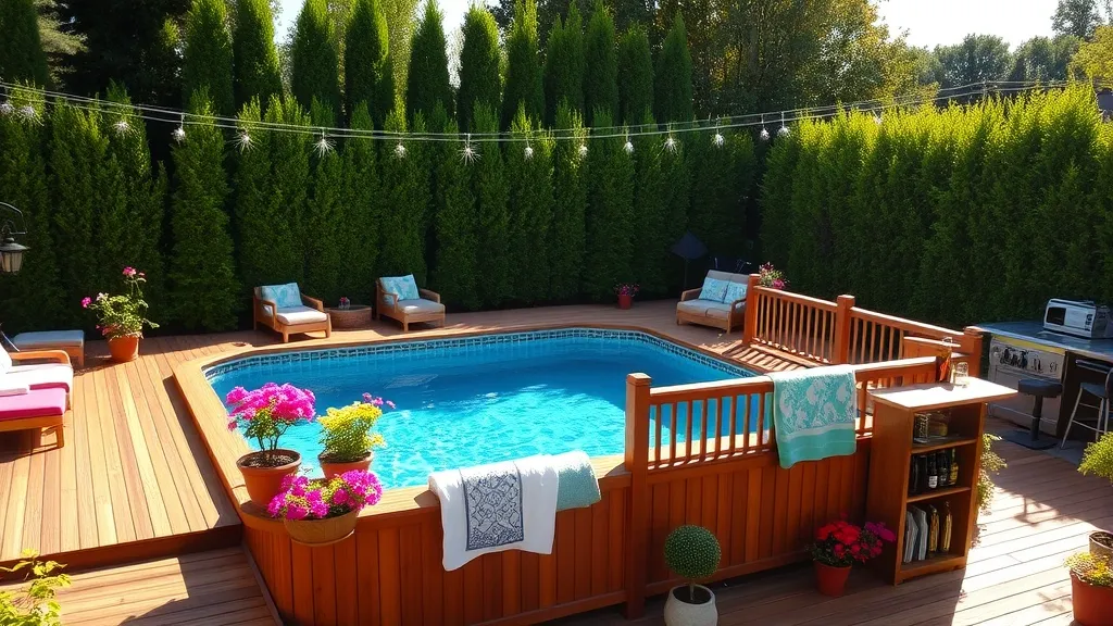 Creating the Perfect Oasis: Decks Around Above Ground Swimming Pools