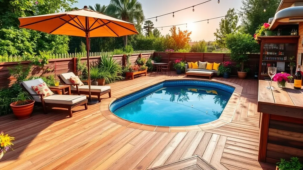 Transform Your Backyard: Creative Pool Deck Plans for Above Ground Pools