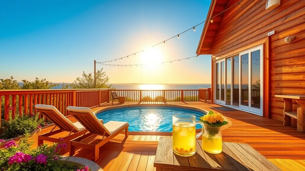 Transform Your Outdoor Space: Stunning Wooden Pool Decks for Above Ground Pools